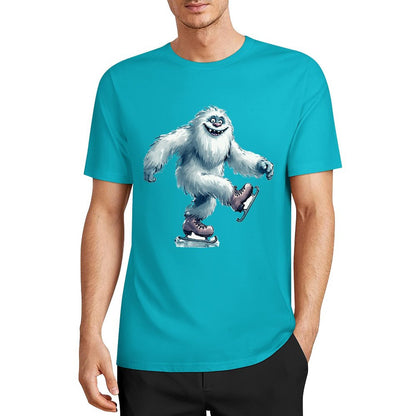 Bigfoot - Sasquatch Yeti Skate, Short Sleeve Cotton T-Shirt