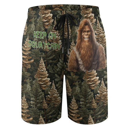 Bigfoot, Sasquatch, "Keep On Squatchin" Children’s Beach Pants, Swim Shorts