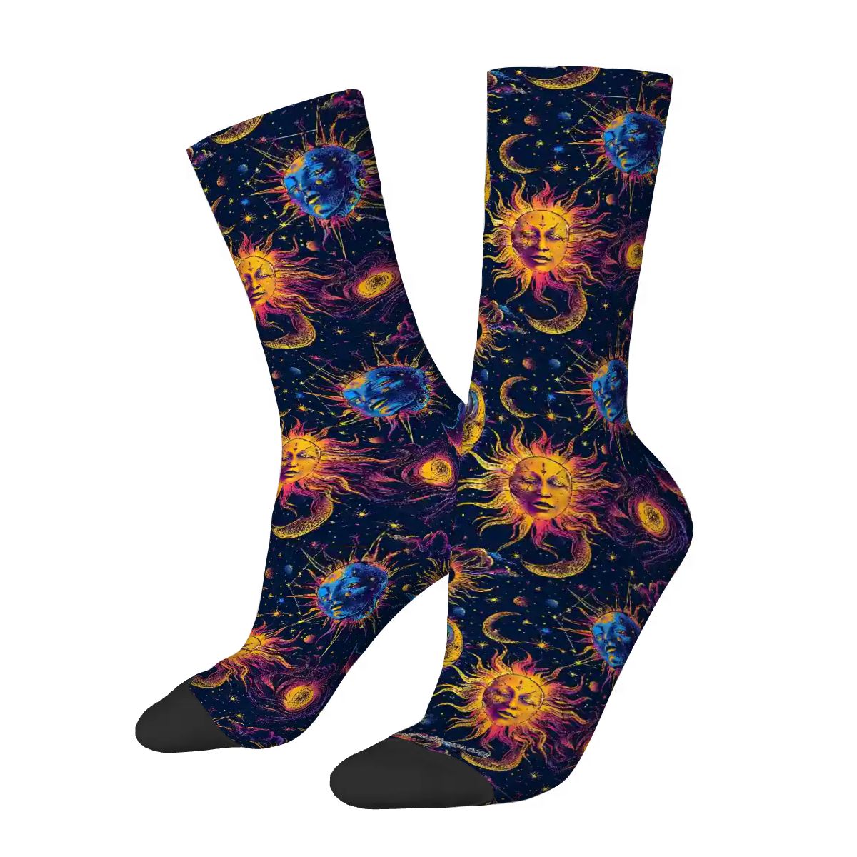 Suns & Moons, Polyester Crew Socks