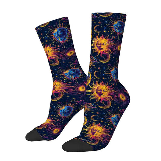 Suns & Moons, Polyester Crew Socks