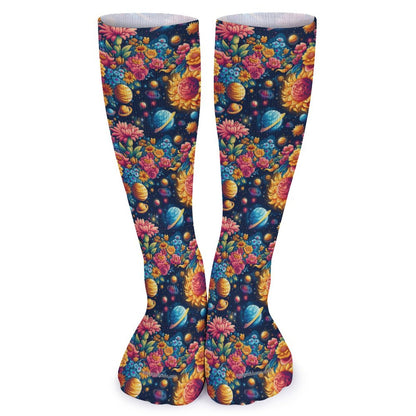 12 Galaxy / Outer Space Designs, 15.5 Inch Tube Socks