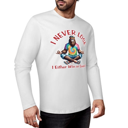 Bigfoot / Sasquatch "I never lose...", Cotton Unisex Long Sleeve T-shirt