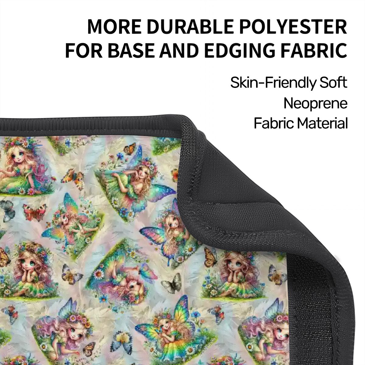 6 Fairy Designs, Seat Belt Cover Pad For Adults 2 Pcs