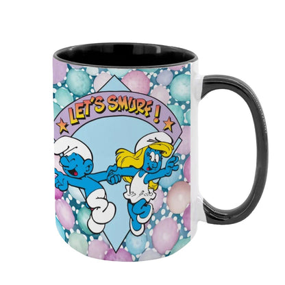 Smurf, Large 15 Ounce Colorful Mugs – Made In USA