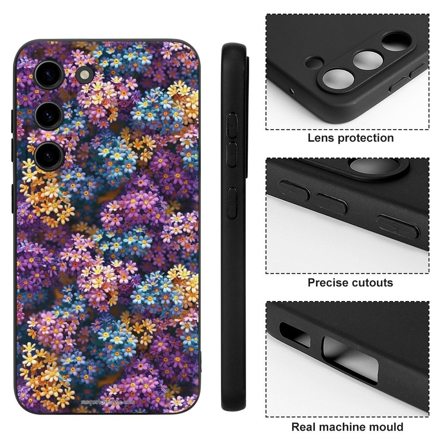 10 Flower Designs, Samsung S23 Series TPU Cell Phone Case