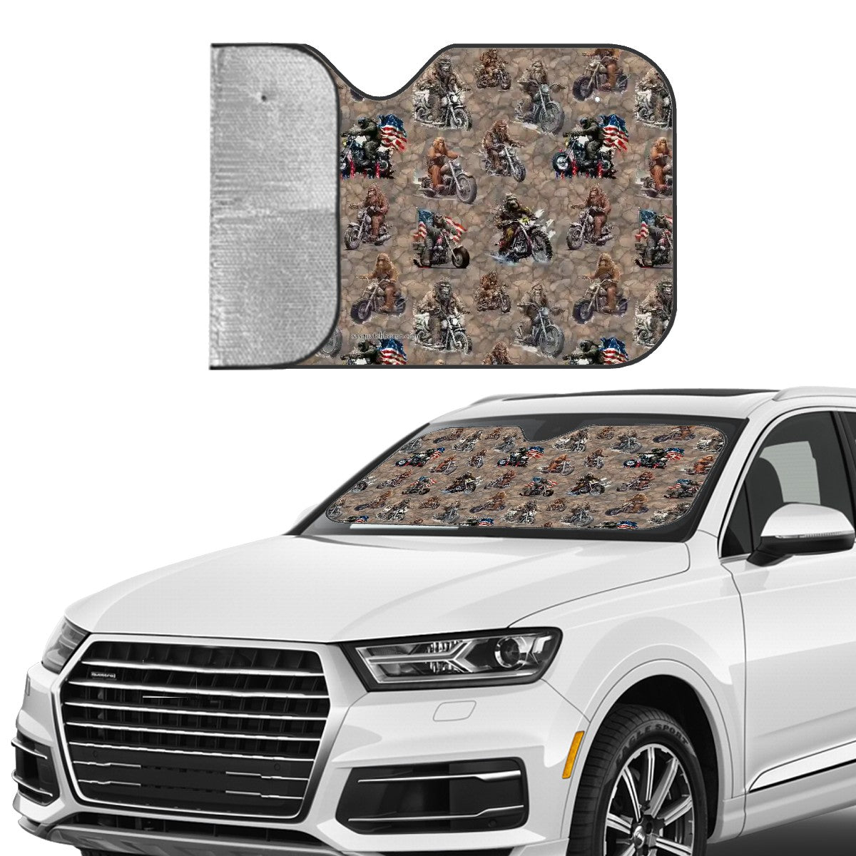 20 Sasquatch / Bigfoot Designs, Auto Car Windshield Sun Shade