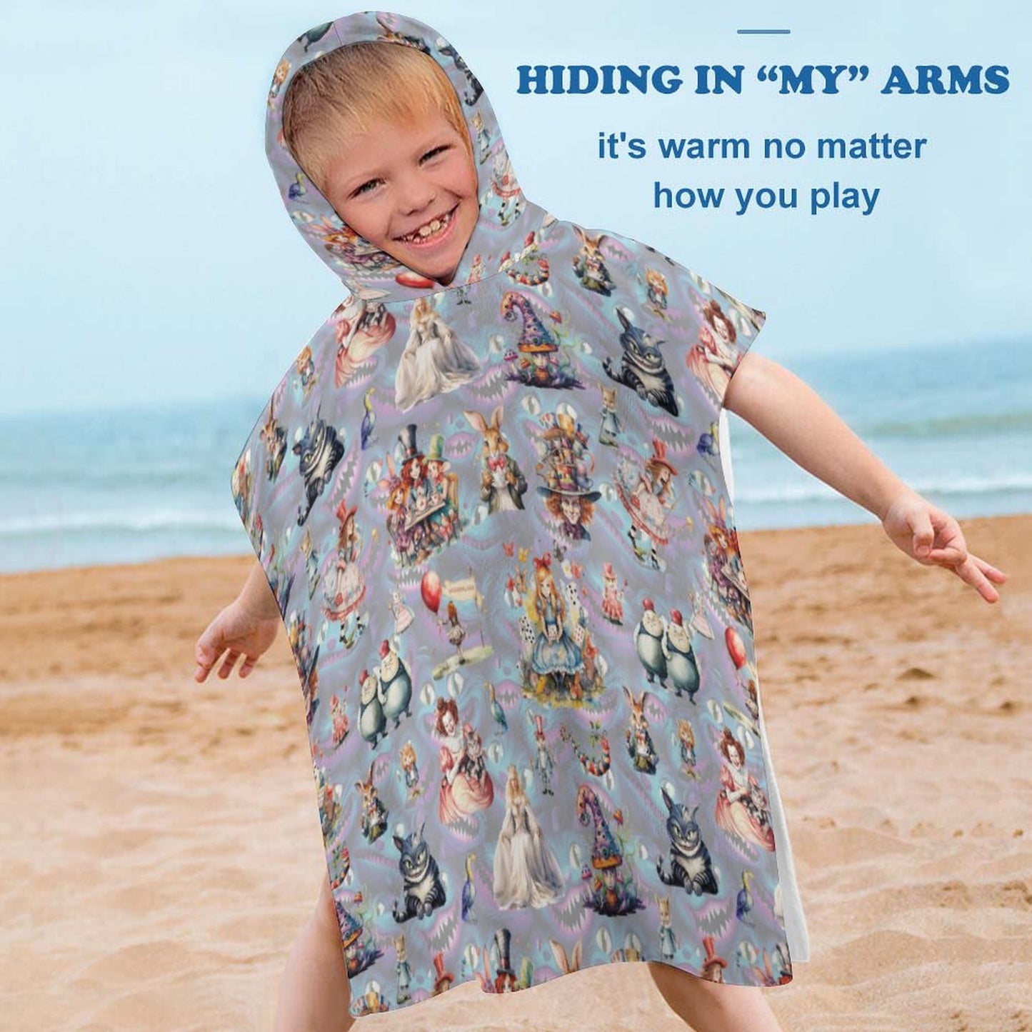 Terry Cloth Hooded Towel for Kids, Children