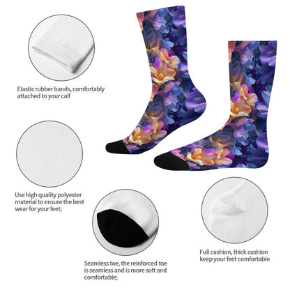 10 Flower Designs Children’s Polyester Socks