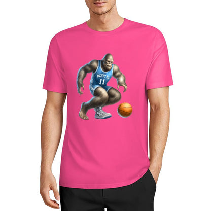 Bigfoot - Sasquatch Basketball Short Sleeve Cotton T-Shirt