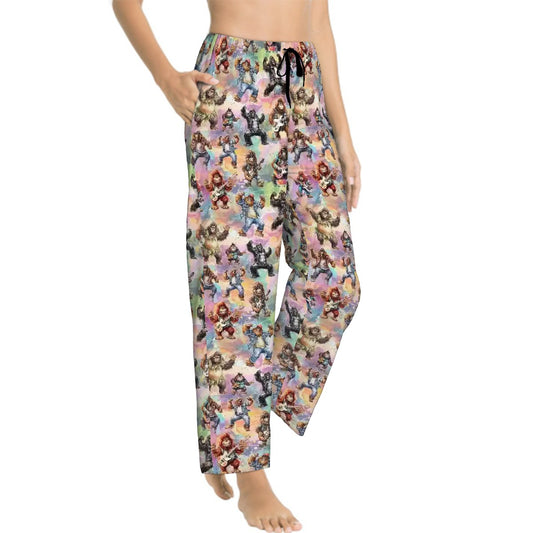 Awesome Sasquatch Designs, Womens Pajama Pants with Pockets
