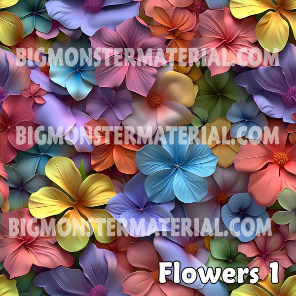 10 Beautiful Flower Designs, Girls One-Piece Summer Swimsuit, Ruffle Shoulder