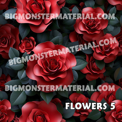 10 Flower Designs, Car Seat Covers, Full 7 Piece Set