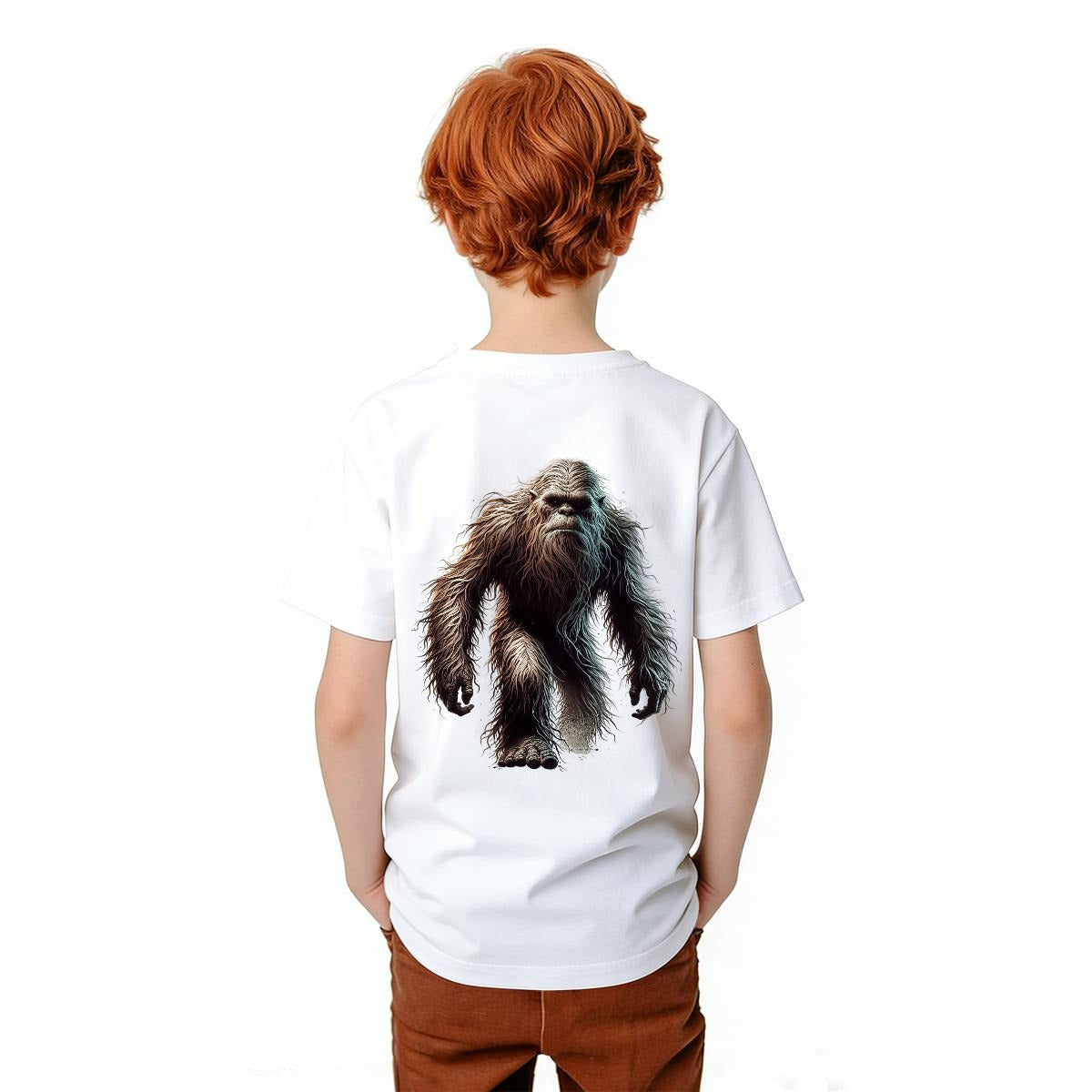 Bigfoot Sasquatch Designs, Kid’s Double Sided Gildan 5000B T Shirt