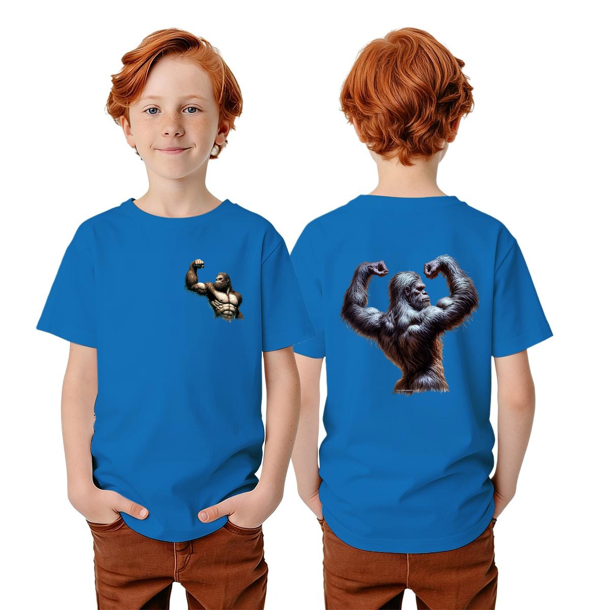 Bigfoot Sasquatch Designs, Kid’s Double Sided Gildan 5000B T Shirt