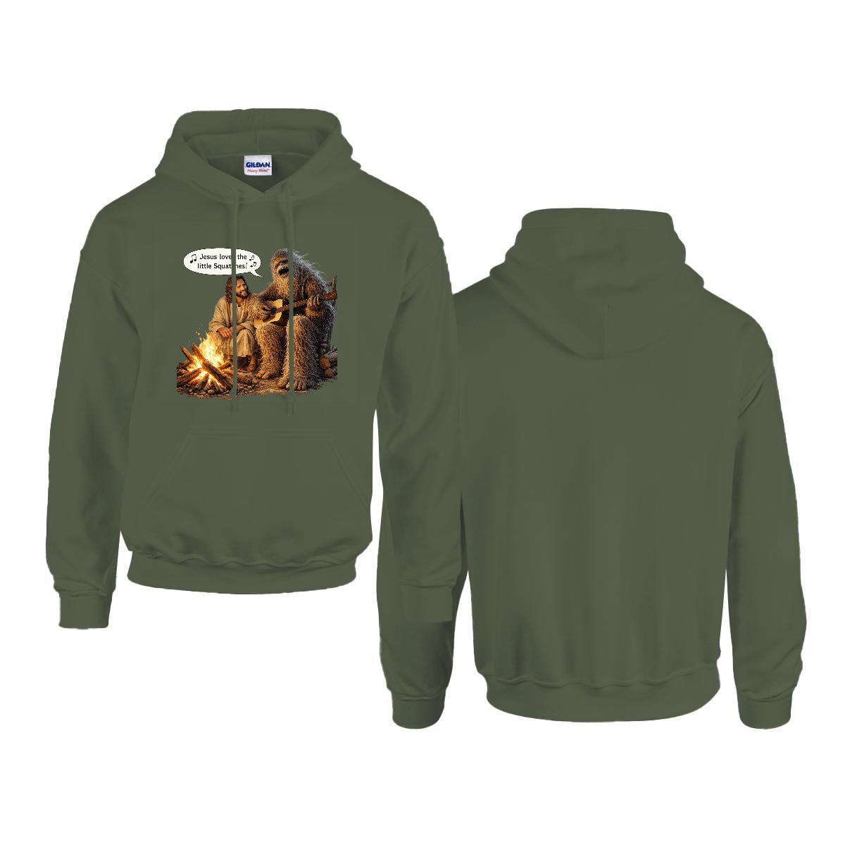 Sasquatch, Bigfoot Design, Gildan 18500 Poly-Cotton Hoodie