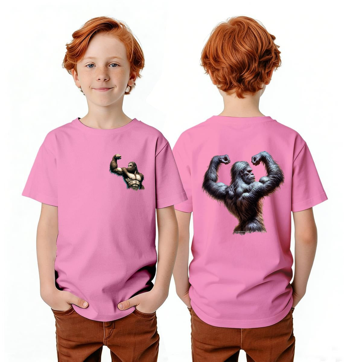 Bigfoot Sasquatch Designs, Kid’s Double Sided Gildan 5000B T Shirt