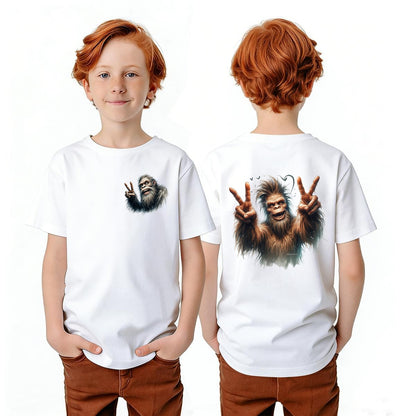Bigfoot Sasquatch Designs, Kid’s Double Sided Gildan 5000B T Shirt