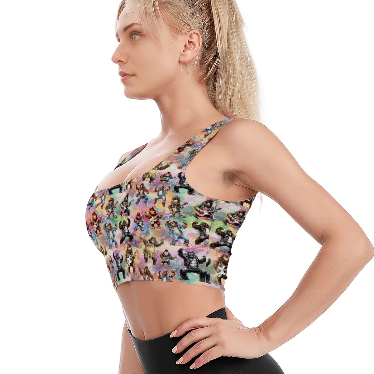 Bigfoot / Sasquatch, Traditional Sports Bra, Yoga Top