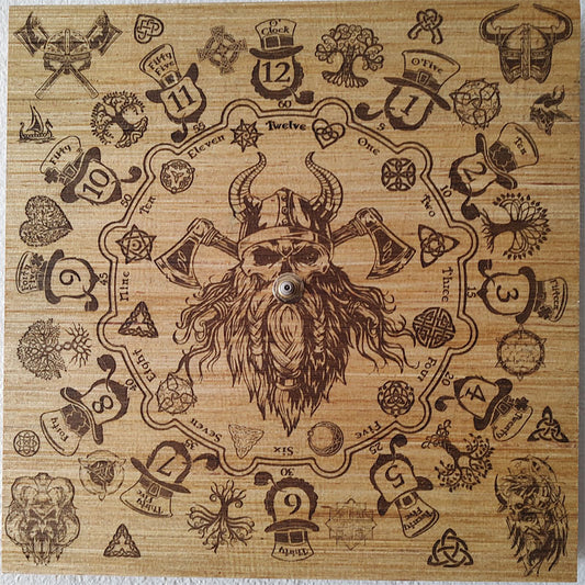 Hand Made Wood "Irish Pride" , Laser Etched Mechanic Clocks 2 Sizes