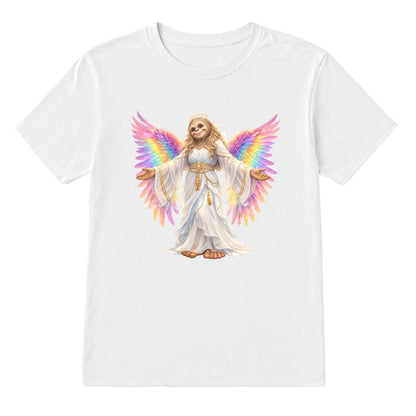 Bigfoot Sasquatch Rainbow Angel, Unisex Gildan 5000 Cotton T