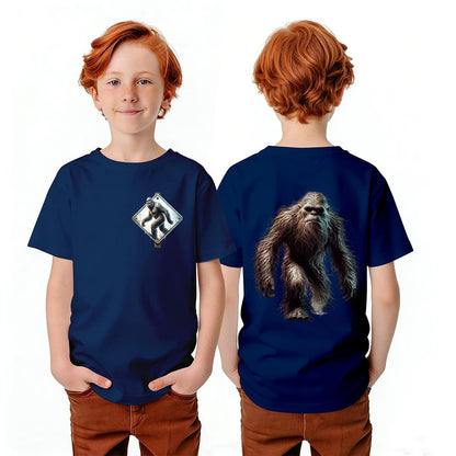 Bigfoot Sasquatch Designs, Kid’s Double Sided Gildan 5000B T Shirt