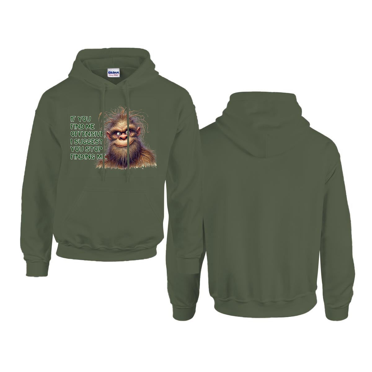 Sasquatch, Bigfoot Design, Gildan 18500 Poly-Cotton Hoodie
