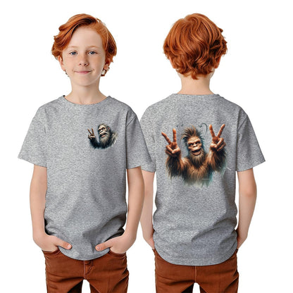 Bigfoot Sasquatch Designs, Kid’s Double Sided Gildan 5000B T Shirt
