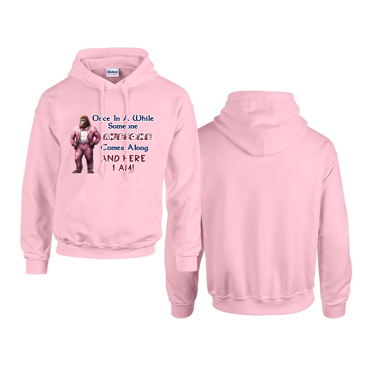Sasquatch, Bigfoot Design, Gildan 18500 Poly-Cotton Hoodie
