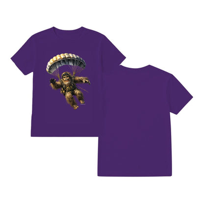 Bigfoot Sasquatch Paratrooper, Gildan 5000 T Shirt