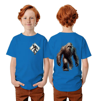 Bigfoot Sasquatch Designs, Kid’s Double Sided Gildan 5000B T Shirt
