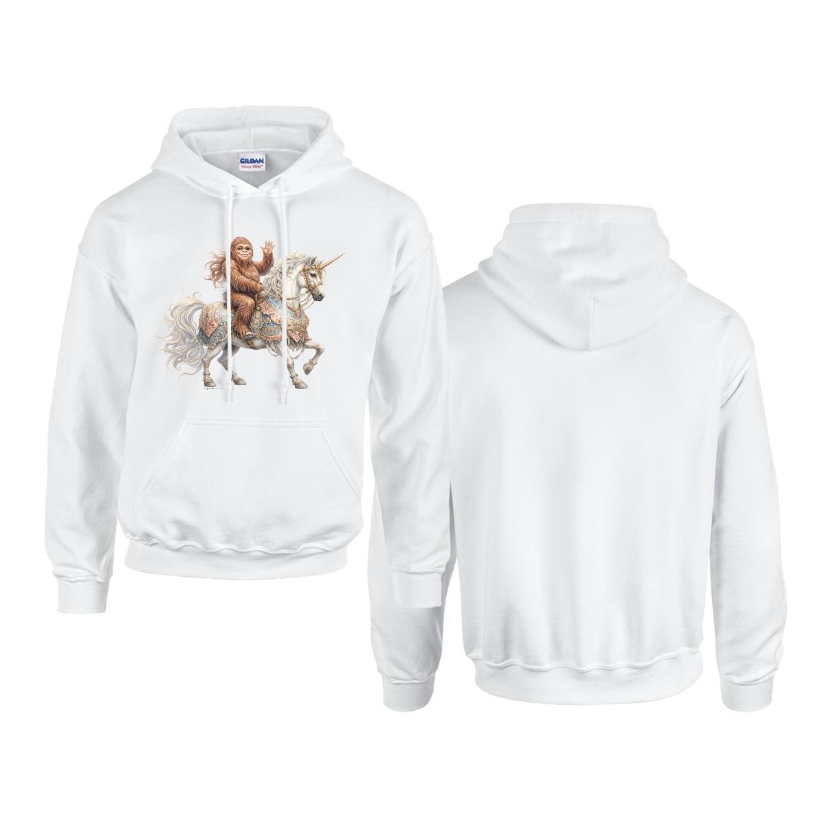Sasquatch, Bigfoot Design, Gildan 18500 Poly-Cotton Hoodie