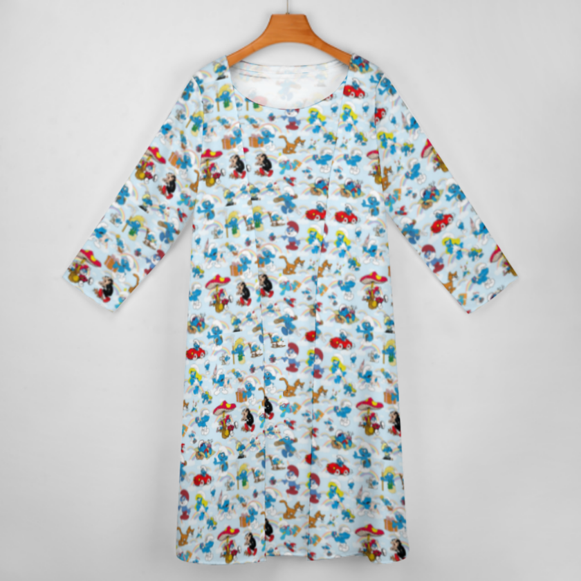 10 More Misc Designs Women’s Long Dress with Cardigan