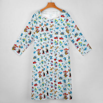 10 More Misc Designs Women’s Long Dress with Cardigan