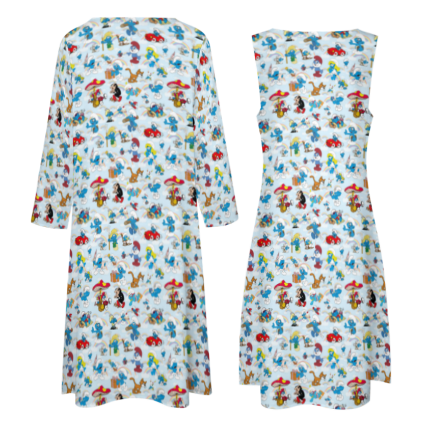 10 More Misc Designs Women’s Long Dress with Cardigan