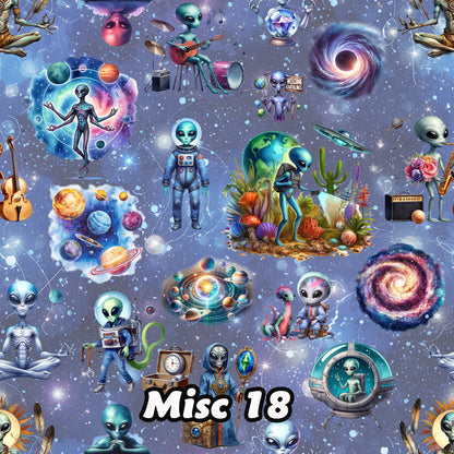 20 Misc Designs, 15.5 Inch Tube Socks