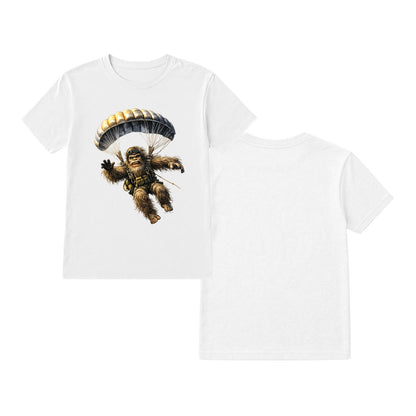 Bigfoot Sasquatch Paratrooper, Gildan 5000 T Shirt