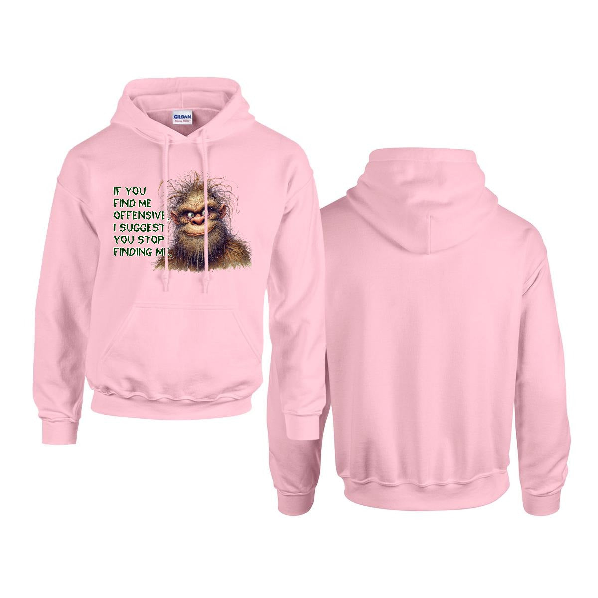 Sasquatch, Bigfoot Design, Gildan 18500 Poly-Cotton Hoodie