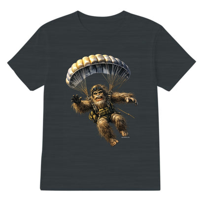 Bigfoot Sasquatch Paratrooper, Gildan 5000 T Shirt