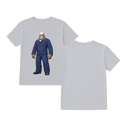 Bigfoot Sasquatch Navy ManGildan 5000  T-Shirt