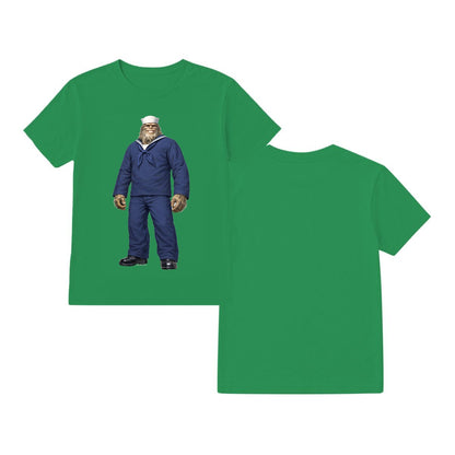 Bigfoot Sasquatch Navy ManGildan 5000  T-Shirt