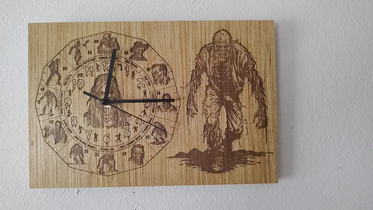8"x14" "Zombie 2" Art Board Clock