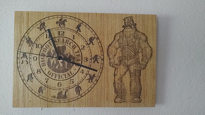 8"x14" "Sasquatch" Art Board Clock