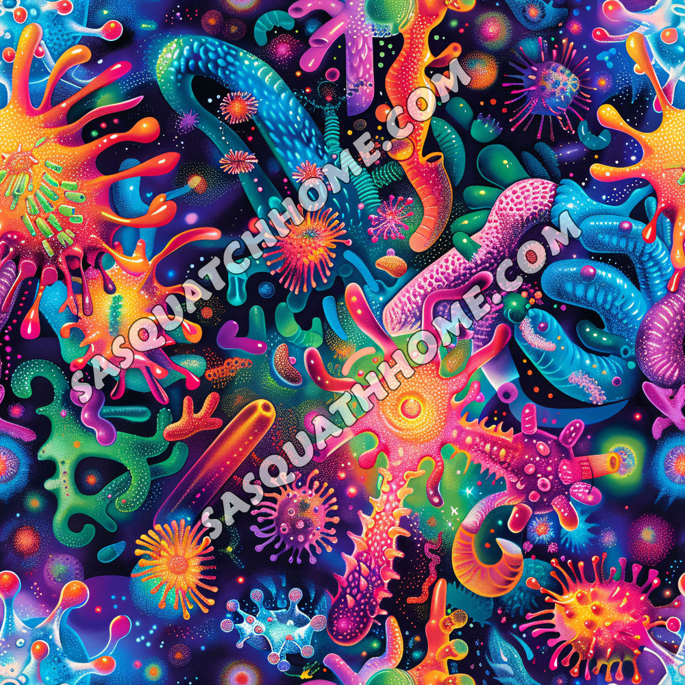 10 Psychedelic Designs, Girls One-Piece Summer Swimsuit, Ruffle Shoulder
