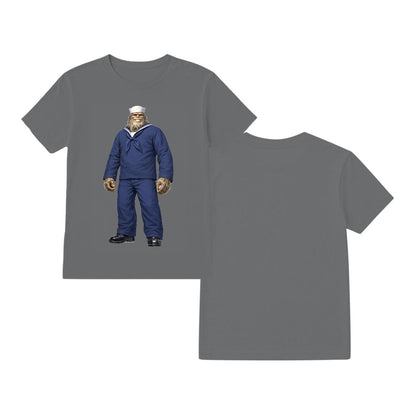Bigfoot Sasquatch Navy ManGildan 5000  T-Shirt