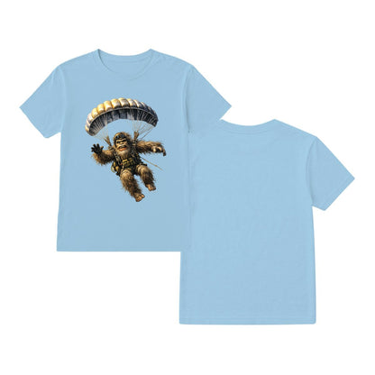 Bigfoot Sasquatch Paratrooper, Gildan 5000 T Shirt
