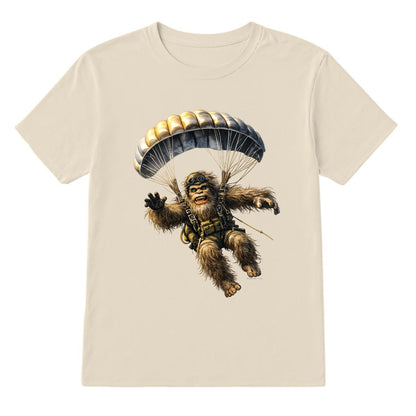 Bigfoot Sasquatch Paratrooper, Gildan 5000 T Shirt