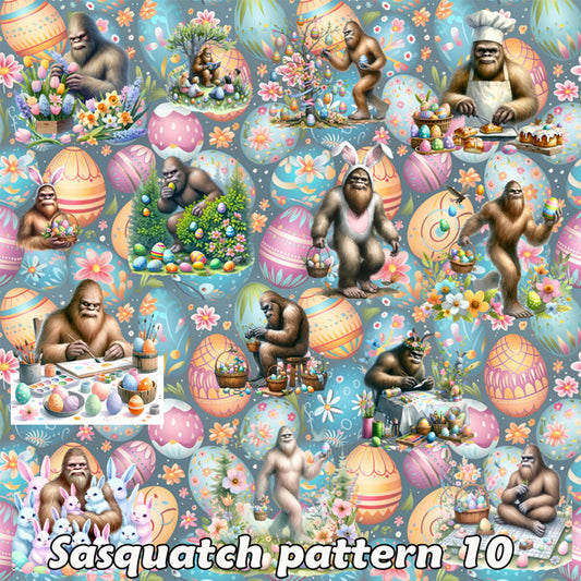 Easter 1 Bigfoot Sasquatch 10, 3 Pack Gift Wrapping Paper Sheets - Over 300 Square Feet of Gift Wrap
