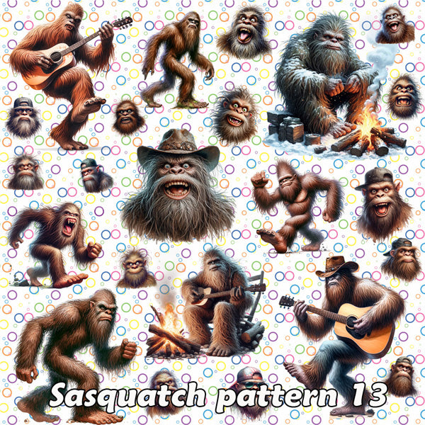 Crazy Bigfoot Sasquatch 13, 3 Pack Gift Wrapping Paper Sheets - Over 300 Square Feet of Gift Wrap