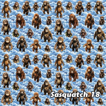 Baby Bigfoot Sasquatch 18, 3 Pack Gift Wrapping Paper Sheets - Over 300 Square Feet of Gift Wrap