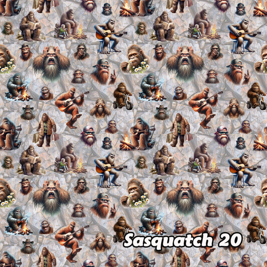 Faces of Bigfoot Sasquatch 20, 3 Pack Gift Wrapping Paper Sheets - Over 300 Square Feet of Gift Wrap
